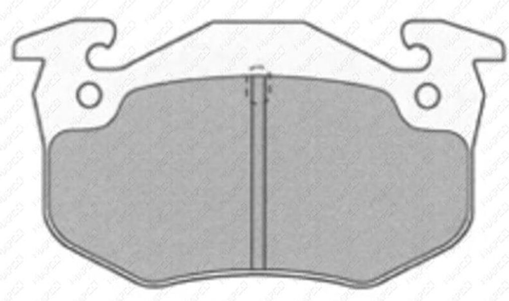 Scheibenbremsbelagsatz HA, CITROEN XSARA, PEUGEOT 206, RENAULT CLIO I, 19 I, II