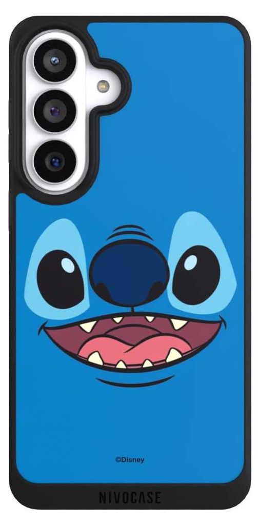 NIVOCASE Handyhülle für Samsung Galaxy S26+ Hülle NIVOpure Case Schwarz Disney Offizielles Lizenzprodukt Lilo & Stitch