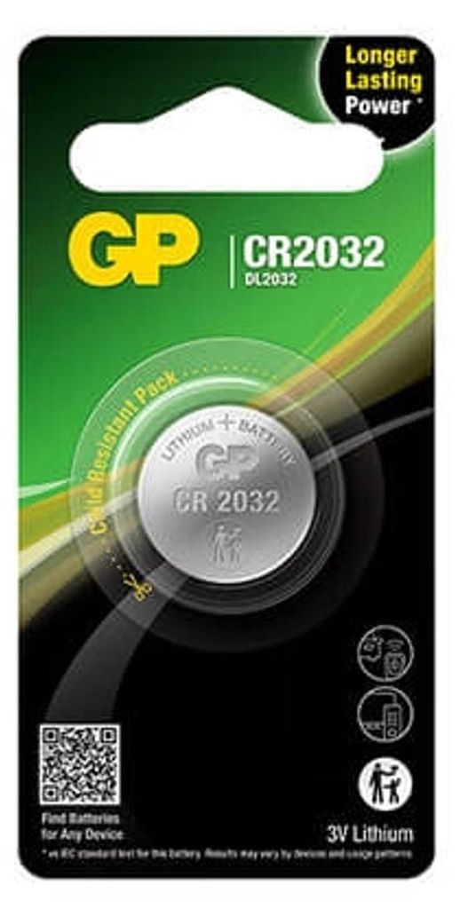 Pile bouton lithium CR2032 1-Pak Image du produit 