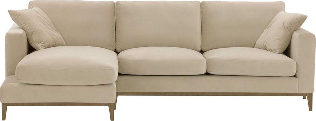 Linksseitiges Ecksofa Covex Wood-Velluto 2-wax black
