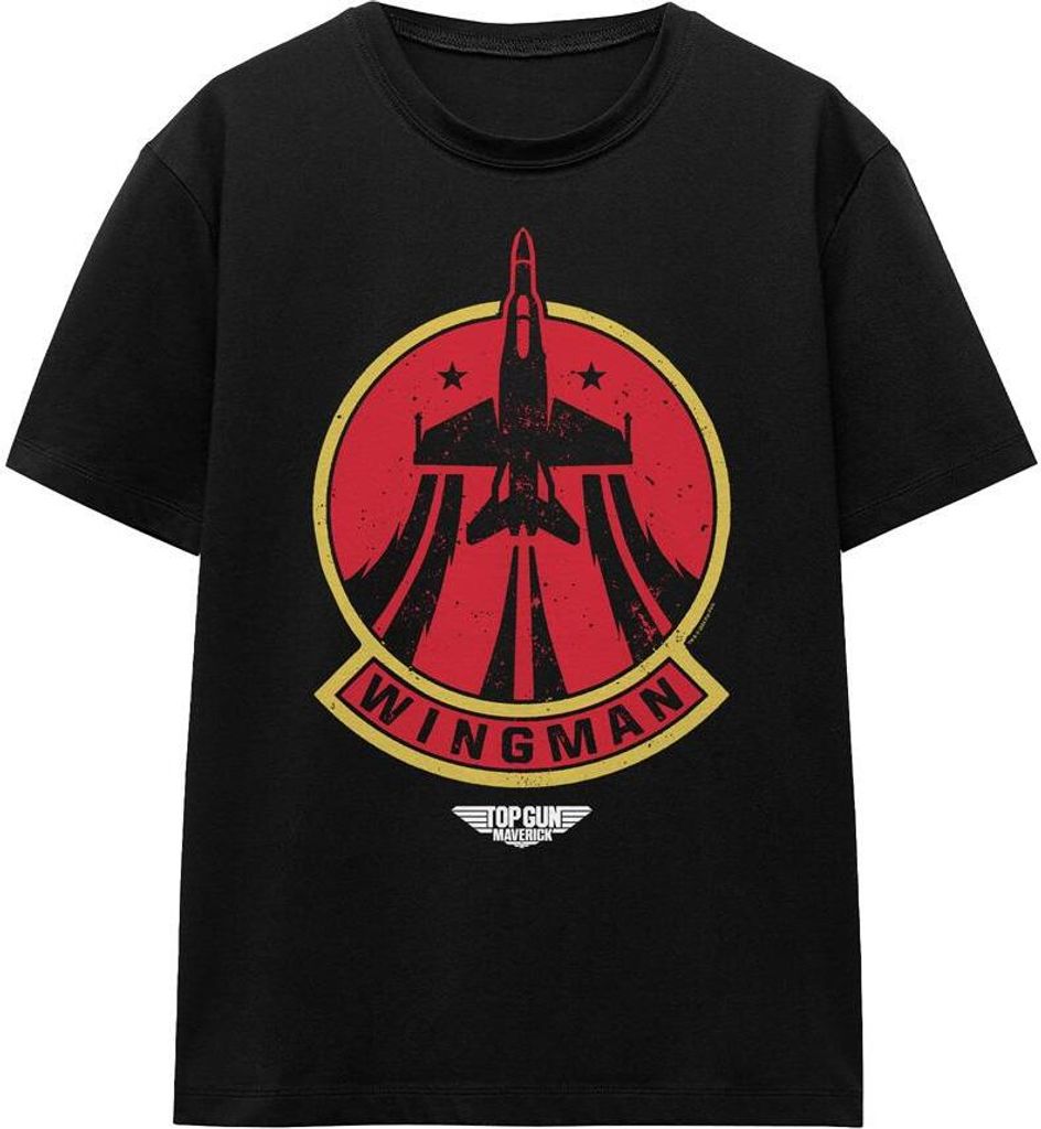 Top Gun - "Wingman" T-Shirt für Herren/Damen Uni TV16933 (XL) (Schwarz)