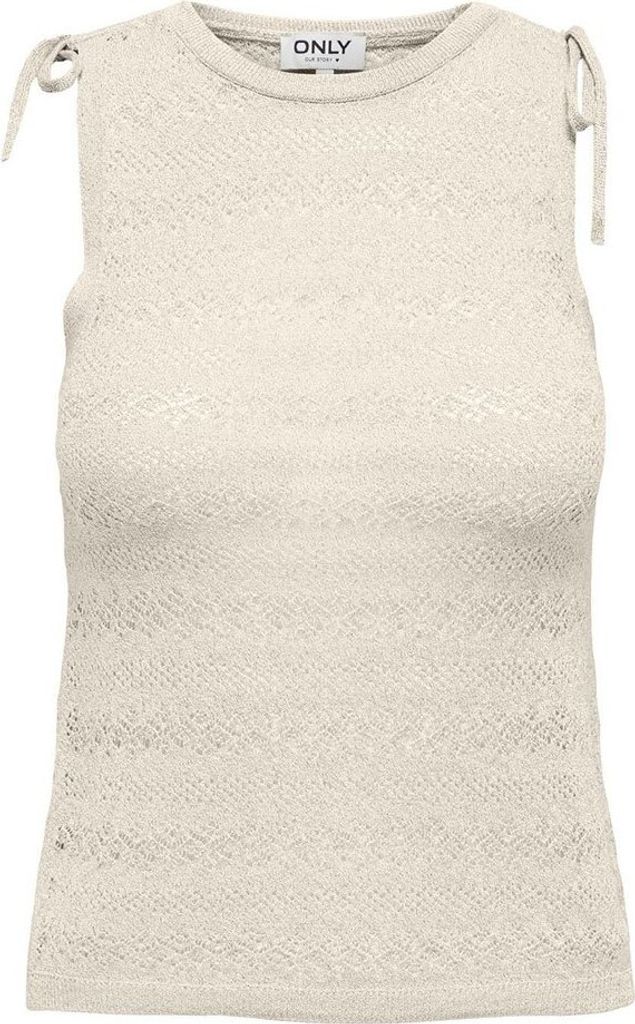 Only Aggie ärmelloses T-shirt Beige XL Frau Beige XL