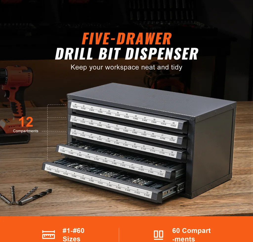 Gestionnaire de forets efficace pour rangement et tri d'outils n°1-60