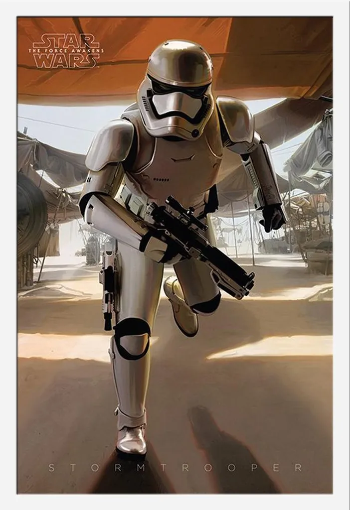 Regalo Star Wars: Poster Stormtrooper EP7 con Cornice Bianca Shinsuke