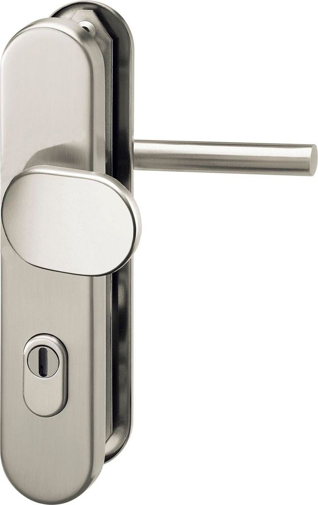 Grundmann Sicherheits Wechselgarnitur 2552 L-Form mit Kernziehschutz, für 8,5mm Vierkantstift, RC2, Edelstahl matt