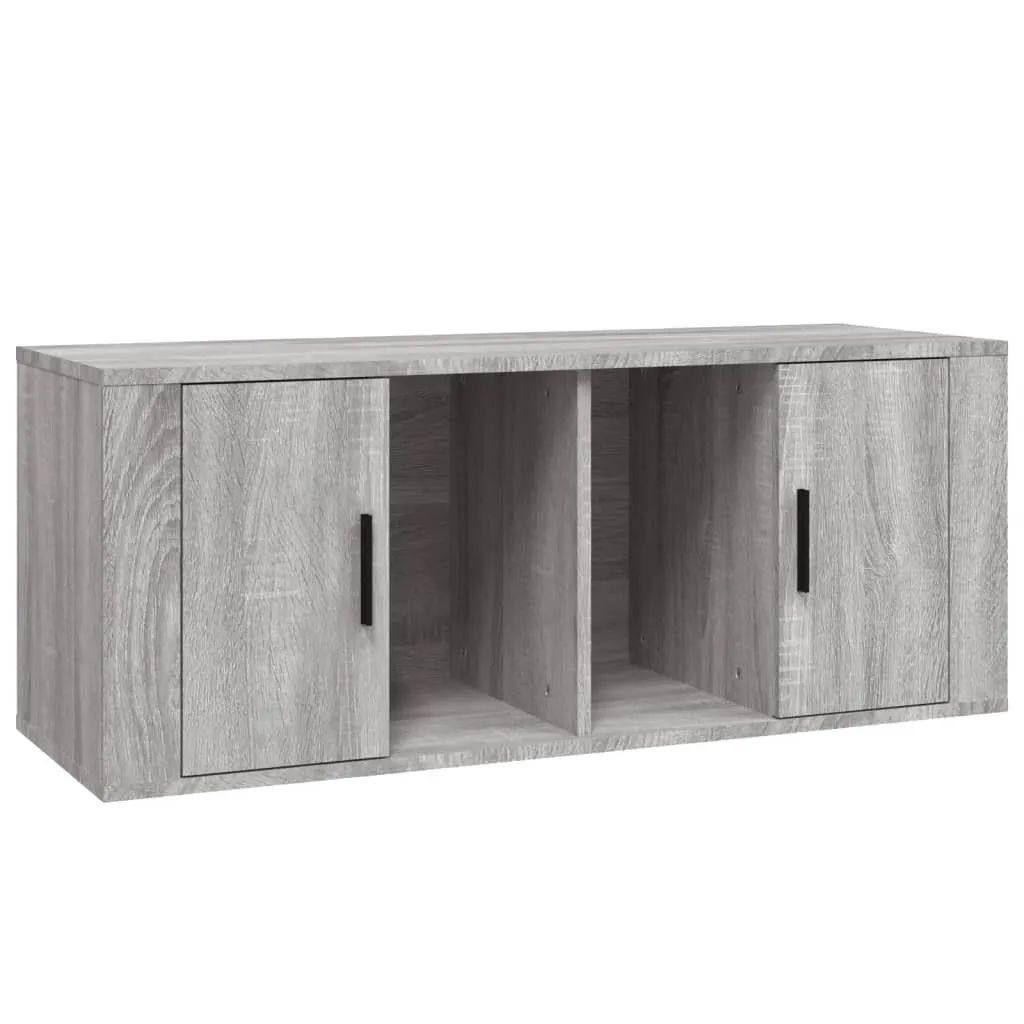 Supporto TV Grigio Sonoma 100x35x40 - Setup Gaming e Multimedia