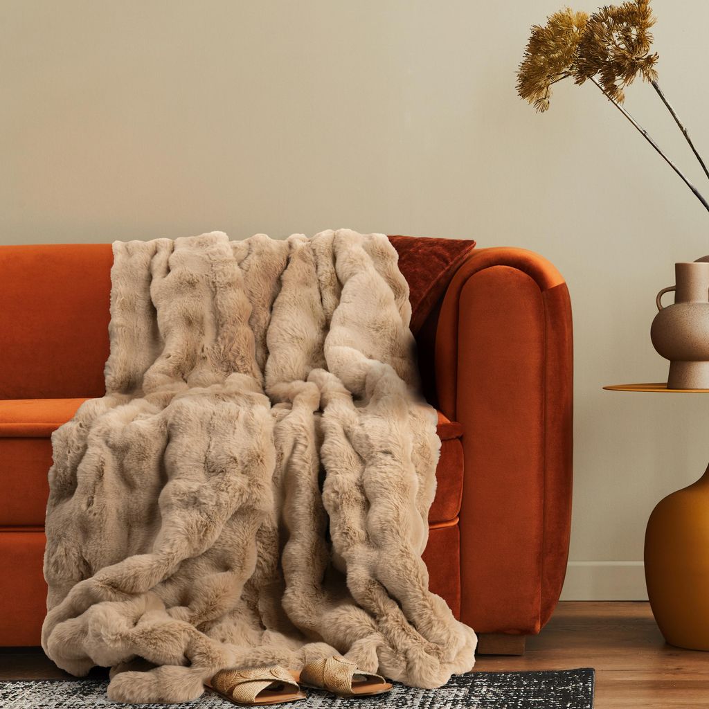 Deko Wohnzimmer Decke Kuscheldecke Tagesdecke Sofadecke Produktbild 
