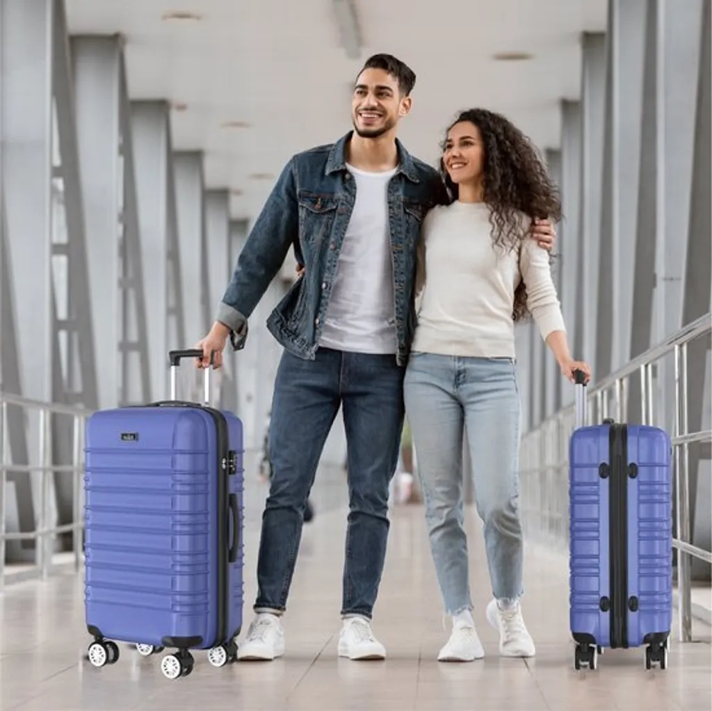 Set de 2 Valises à Roulettes Voyagoux AVALON Bleu pour Tout Voyage - 13