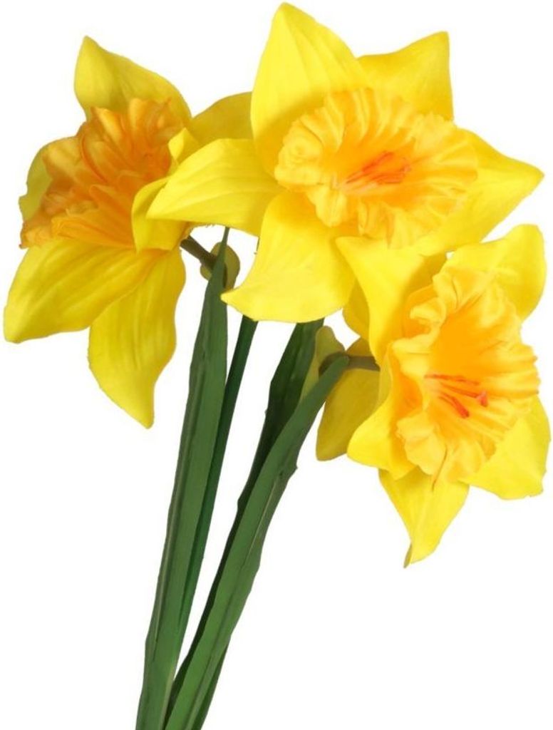 DAFFFLS Künstliche Blumen Zweige Pflanze 3 Köpfe