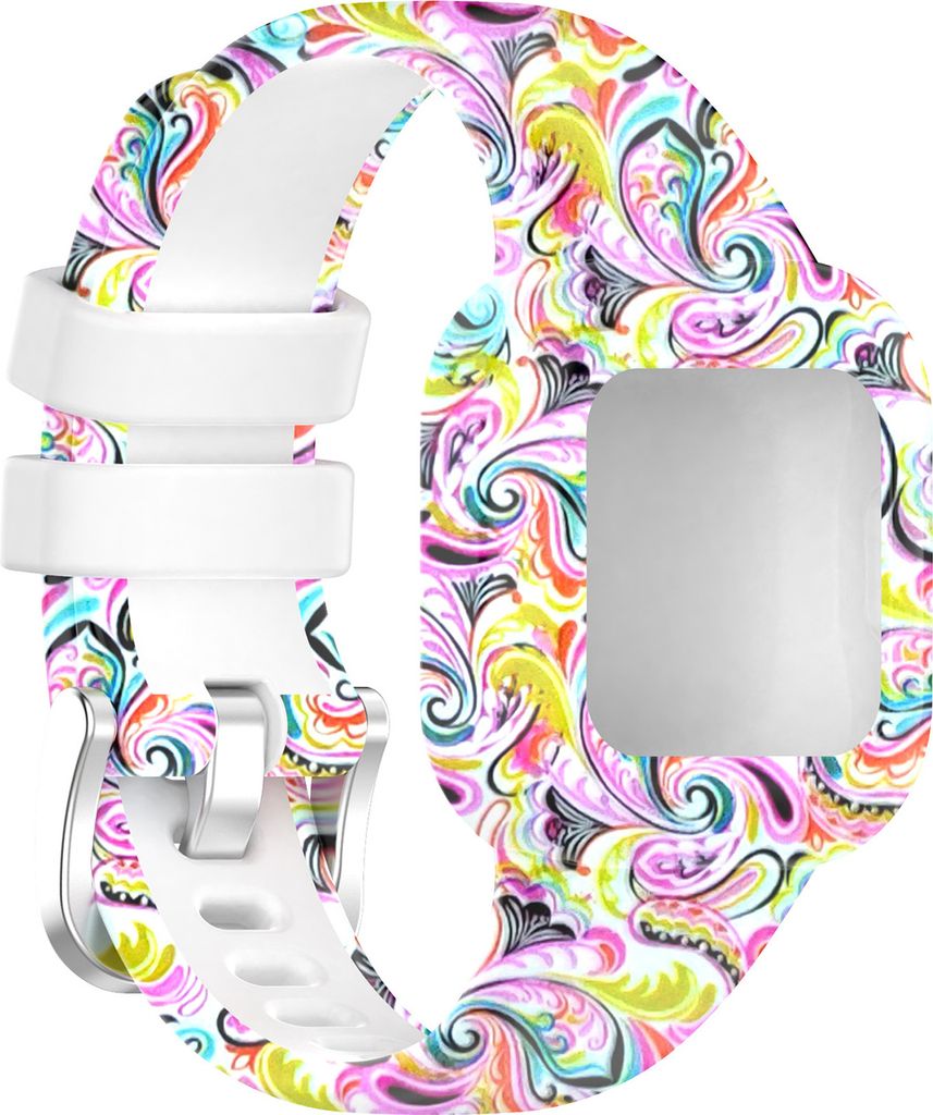 Schauen Sie Bandmuster Drucken Weiches Silikon Armband Armband Armband für Garmin Fit JR3/Vivofit Jr.3-C