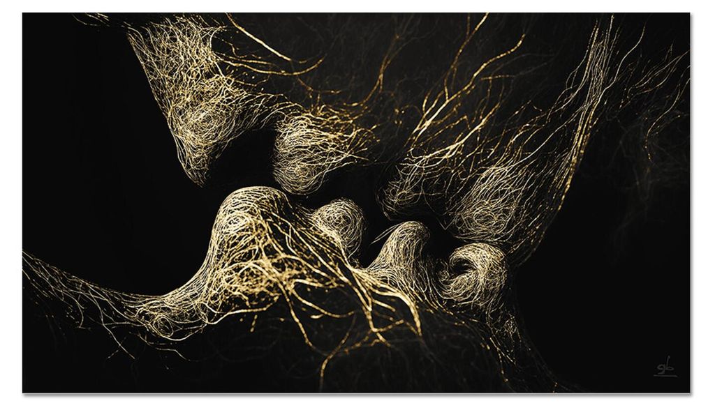 Giallobus - 28 - Der Kuss der Seele - Giallobus - 100L x 60B cm - Bild - Acrylglas