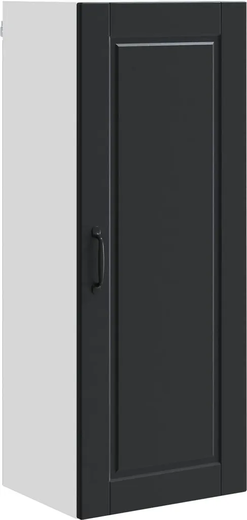 Mobiletto da cucina con ripiano nero 40 x 31 x 100 cm materiale a base di legno