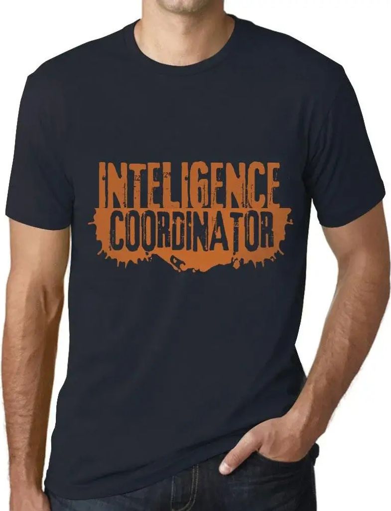 Herren Grafik T-Shirt Inteligence-Koordinator – Inteligence Coordinator – Öko-Verantwortlich Vintage Jahrgang Kurzarm Lustige Druck Geburtstag