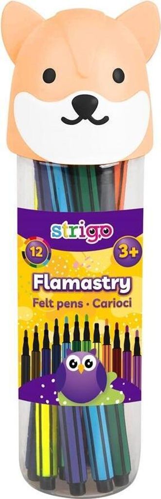 Strigo-Filzstifte, 12 Farben, Füchschen