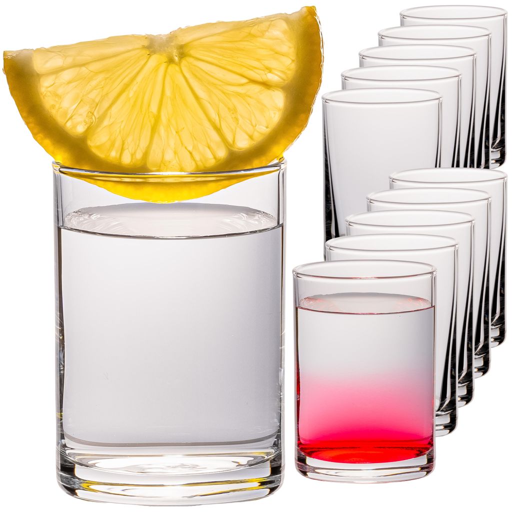 PLATINUX Shotgläser Set 12 Stück – Schnapsgläser 60ml klar Produktbild 