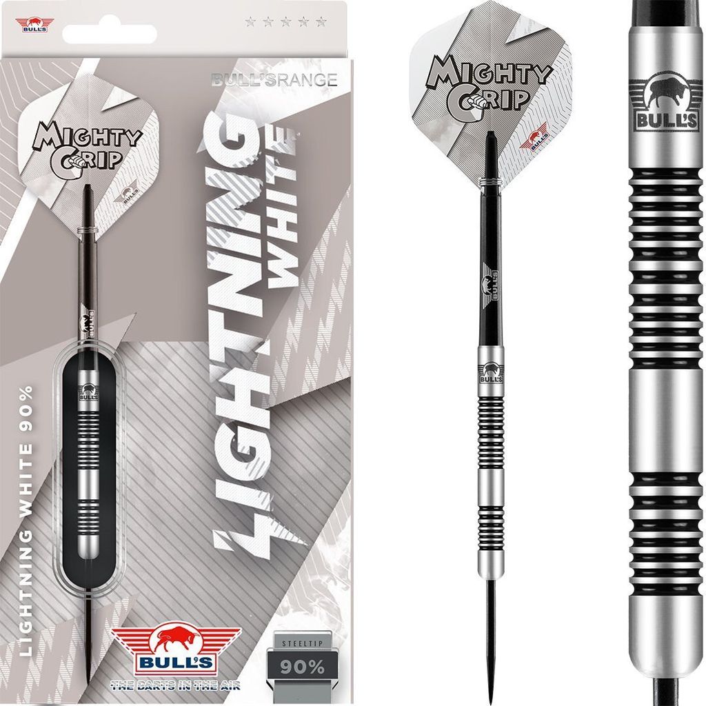 Bull's Lightning White 90% Steeldarts 25g