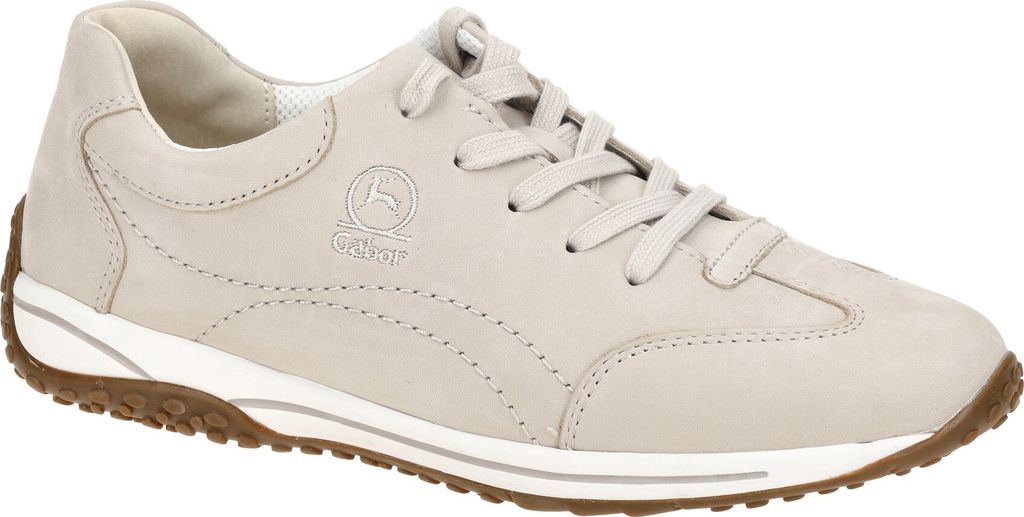 Gabor 86.385 Damenschuhe - bequeme Schnür- Halbschuhe beige Freizeit NEU