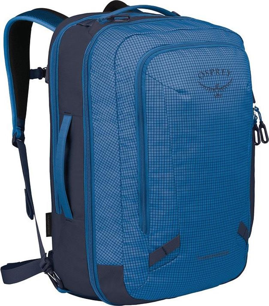 Taška OSPREY TRANSPORTER CARRY ON BAG 44 Uni, blaues Flammenmuster/nachtblau