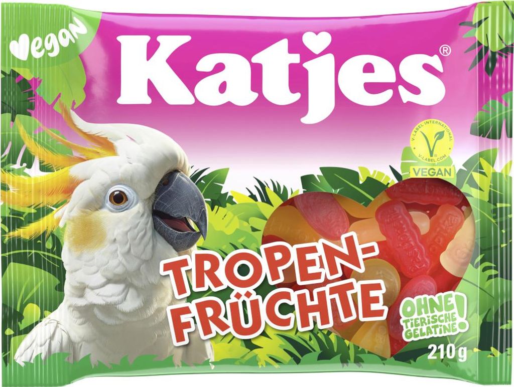 Katjes Tropen Früchte ovocné želé veganské tropické Obrázek produktu 