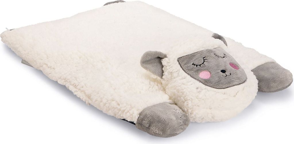 Beeztees Kitten Lama Casto - Katze Kissen - Plusch - weiss - 60x40x12 cm