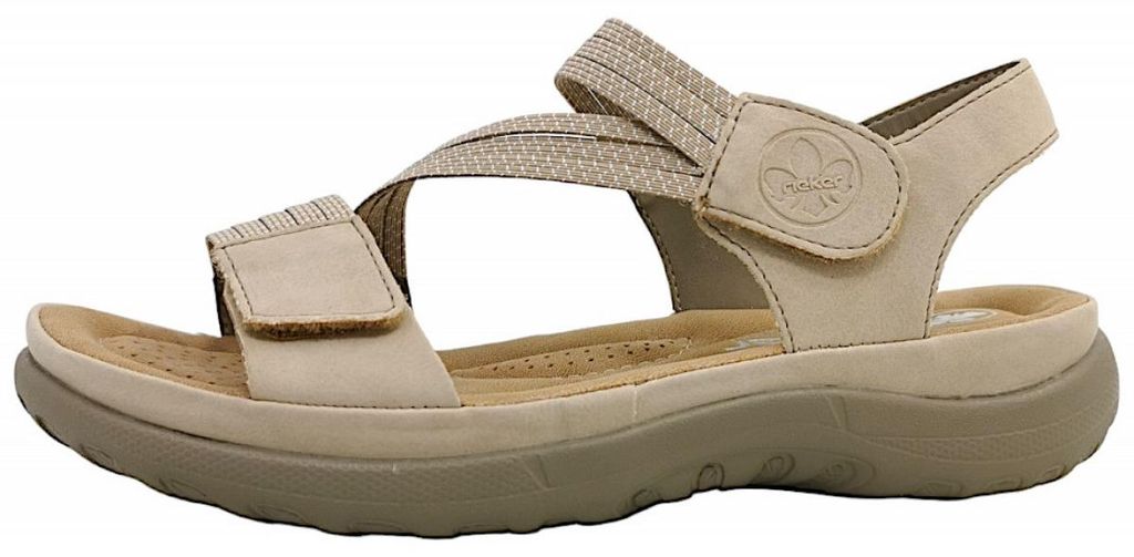 Rieker Morelia/Ribbonstretch Damenschuhe Sandalen Beige Productafbeelding 