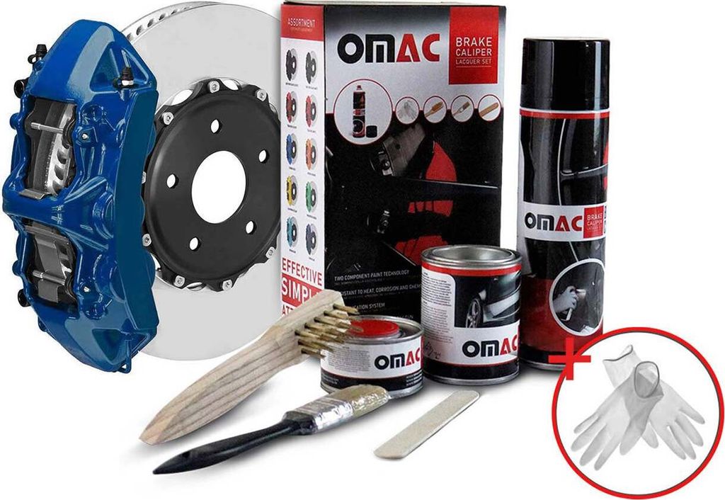 OMAC Bremssattellack Bremssattelfarbe Hawaii Blau Auto Lack Produktbild 