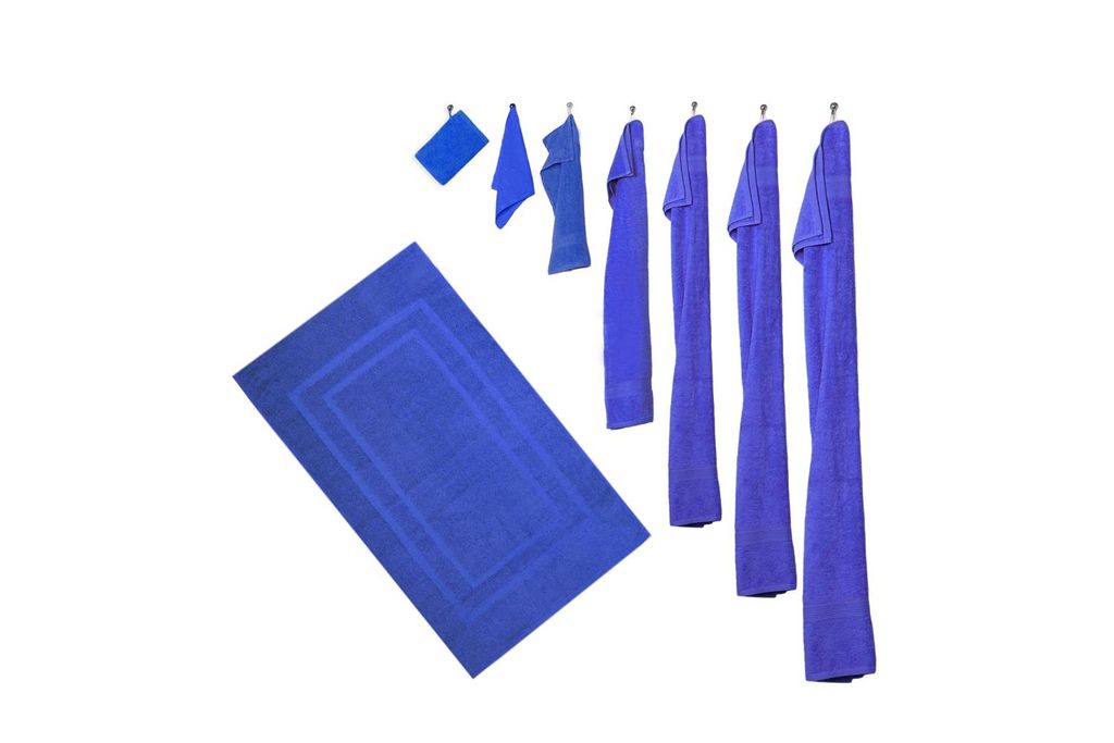 8er Set - 4 Handtücher, 4 Gästetücher - Royalblau