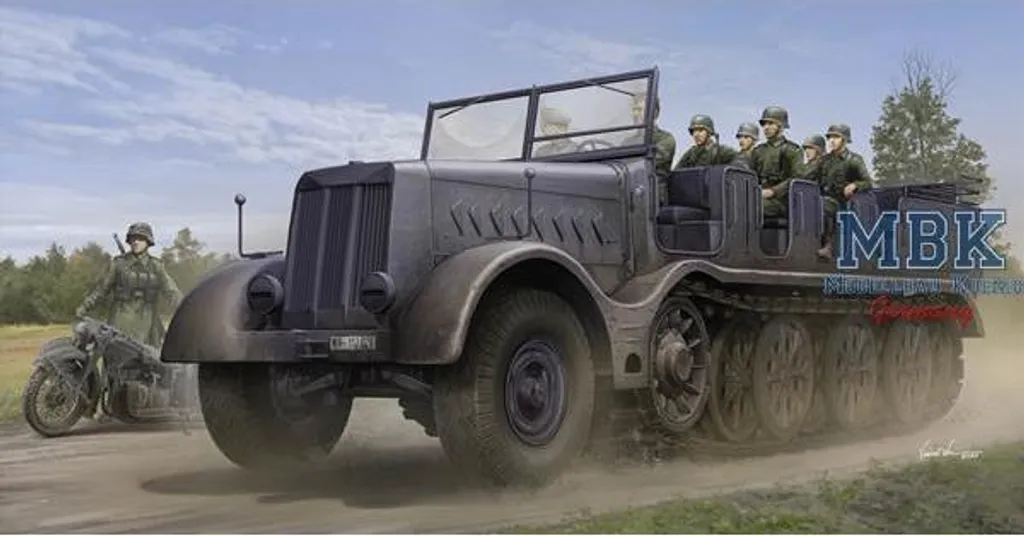Semi-Chenillé Sd.Kfz.9 Version Artillerie 18t Détails Haute Précision - 2