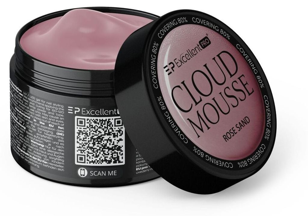 Excellent Pro | Cloud Mousse Rose Sand - 50g - Selbstnivellierendes Gel - Gel - Mousse