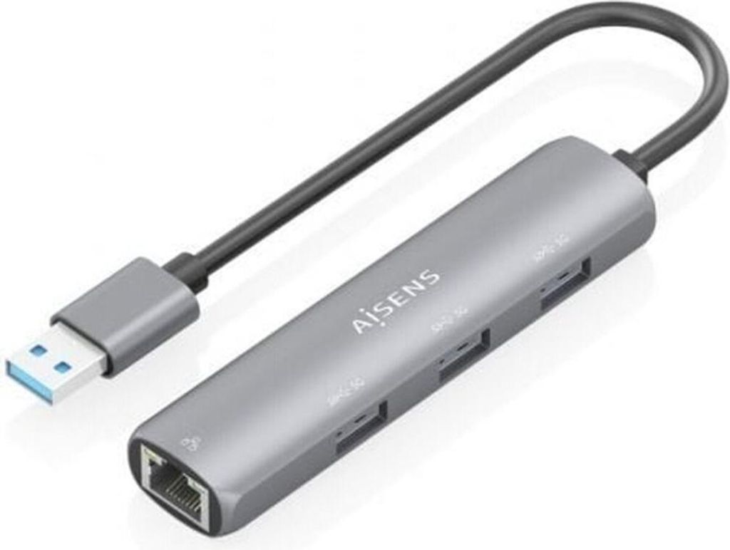 Hub USB Aisens ASUC-4P034-GR Grau