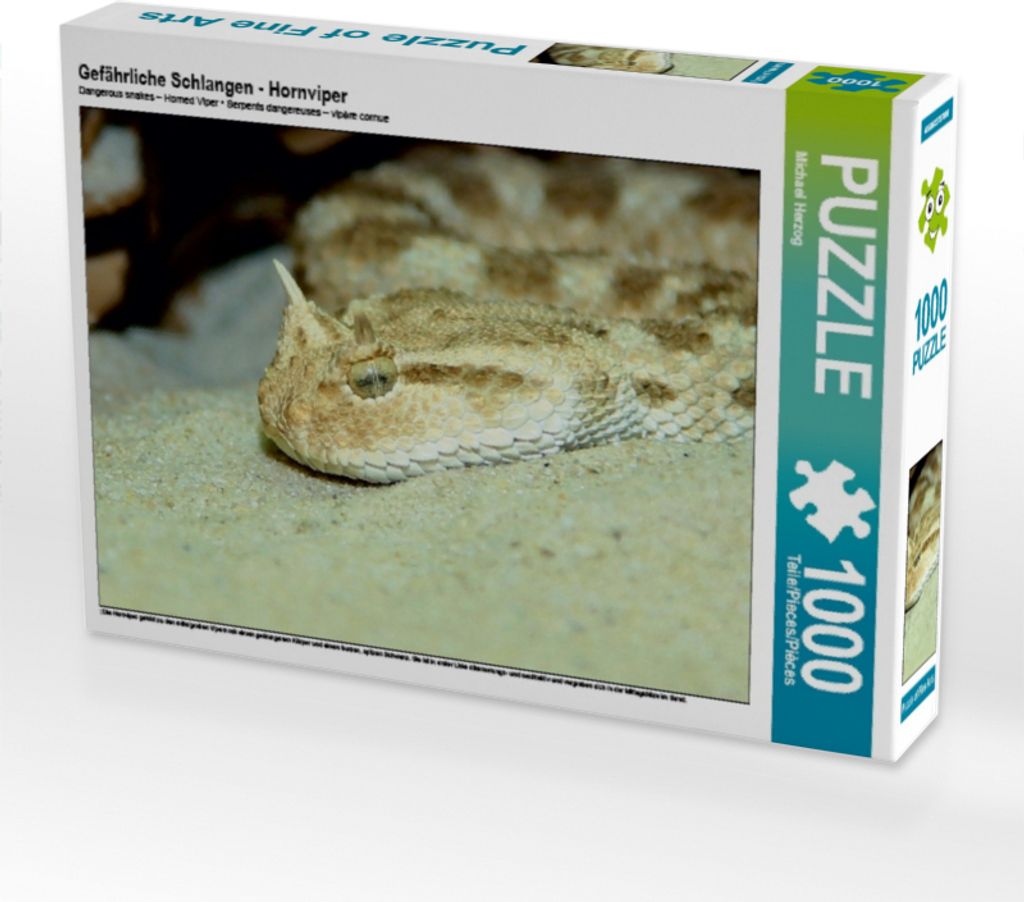 Calvendo Gefährliche Schlangen - Hornviper 1000 Teile Puzzle quer 640x480mm, Herzog Michael; 7352135