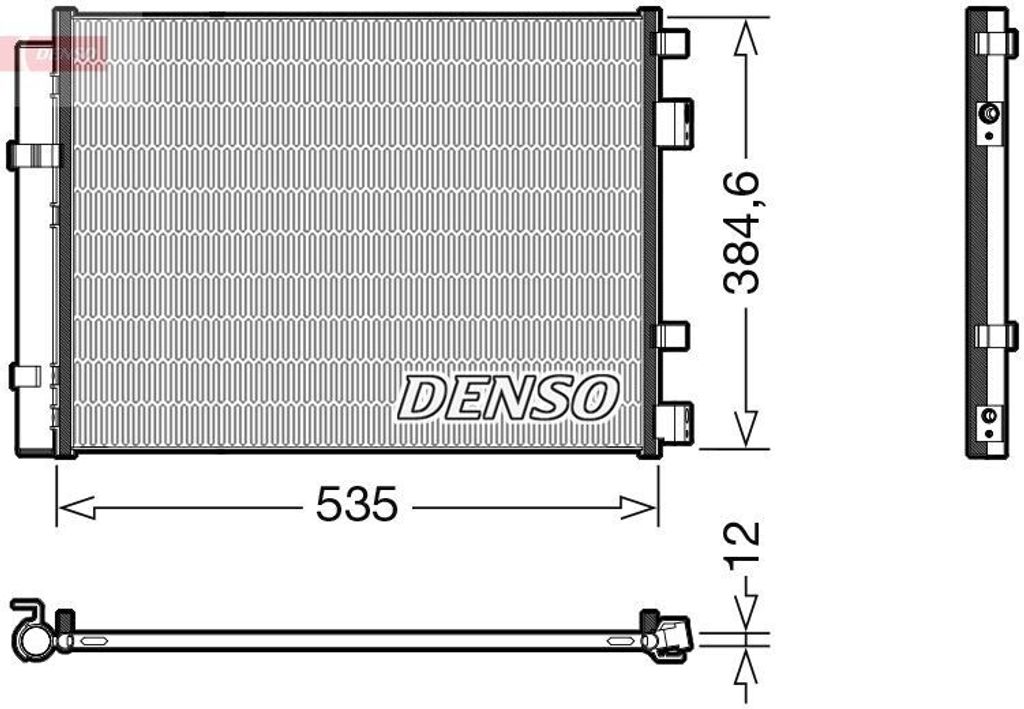 DENSO DCN41020 - OE 976061R300 Klimakondensator mit Trockner für i20 (PB), Rio III (UB)