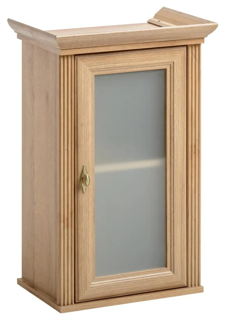 Armoire murale de cuisine en bois massif avec étagère en bois véritable