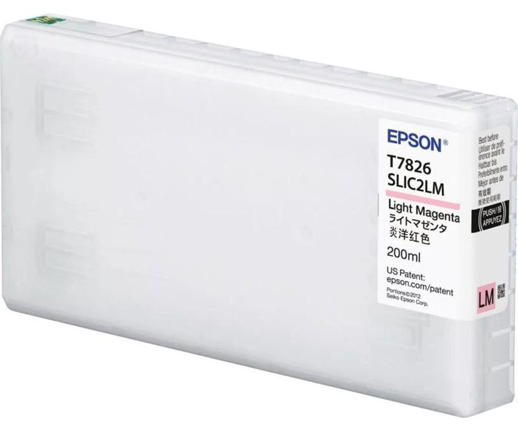 Epson inktpatroon, lichtmagenta, T782, 200 ml. Productafbeelding 