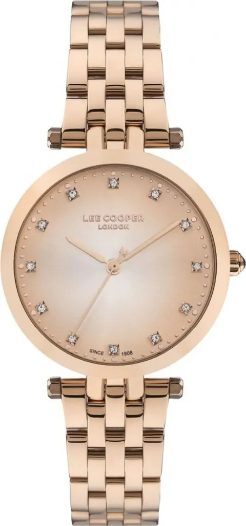 Montre-bracelet Lee Cooper or rose pour femme - Bijou élégant LC07411.410