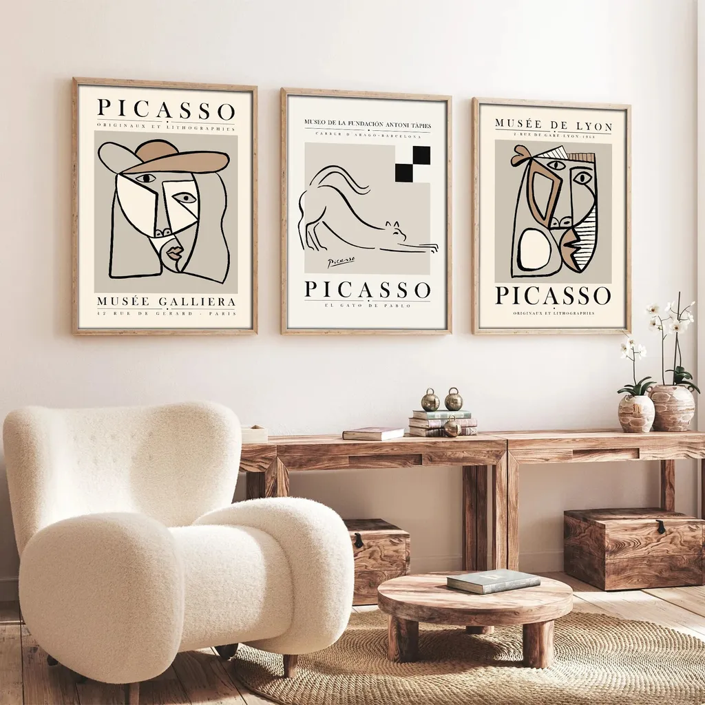 Wallity Huhu254: Il Set 3 Quadri 50x70 che Rivoluziona il tuo Arredo