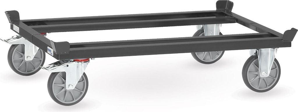 Fetra Paletten-Fahrgestell für Gitterboxen + Flachpaletten, 22801/7016