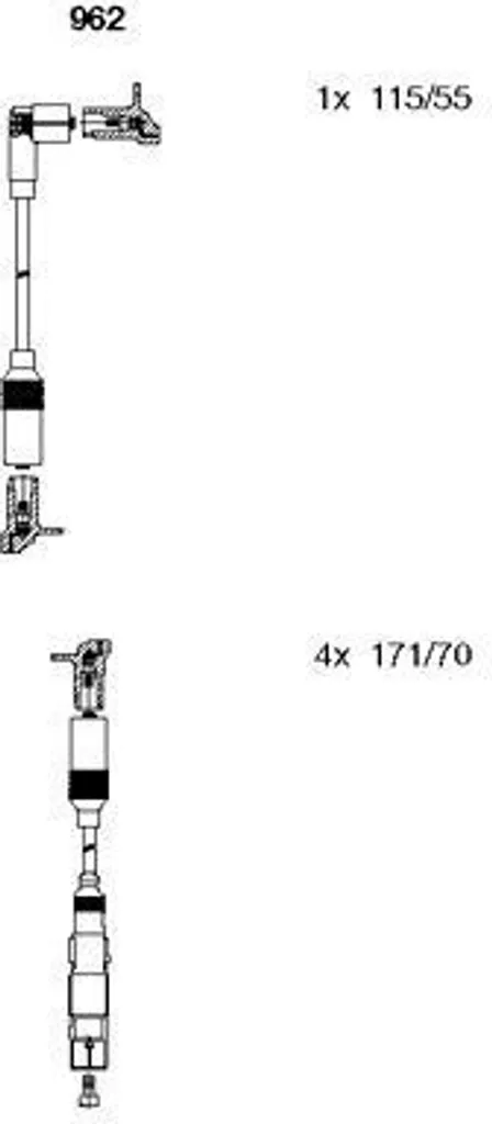 Cavi Candela BREMI 962 per Golf III 1H / 1E | Prestazioni Ottimali