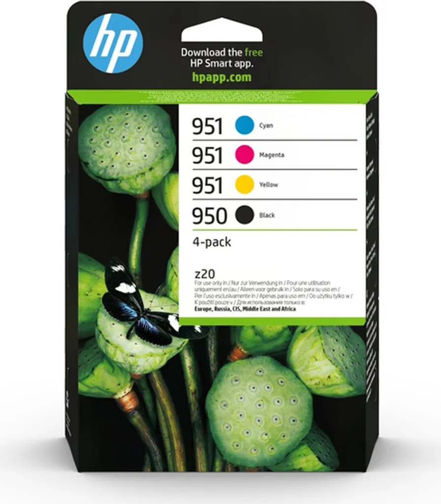 HP 950/951 - confezione da 4 pezzi - nero, giallo, ciano, magenta - originale - cartuccia d'inchiostro - per Officejet Pro 251, 276, 8100, 8600, 8600 N911, 8610, 8615, 8616, 8620, 8625, 8630, 8640 - 14