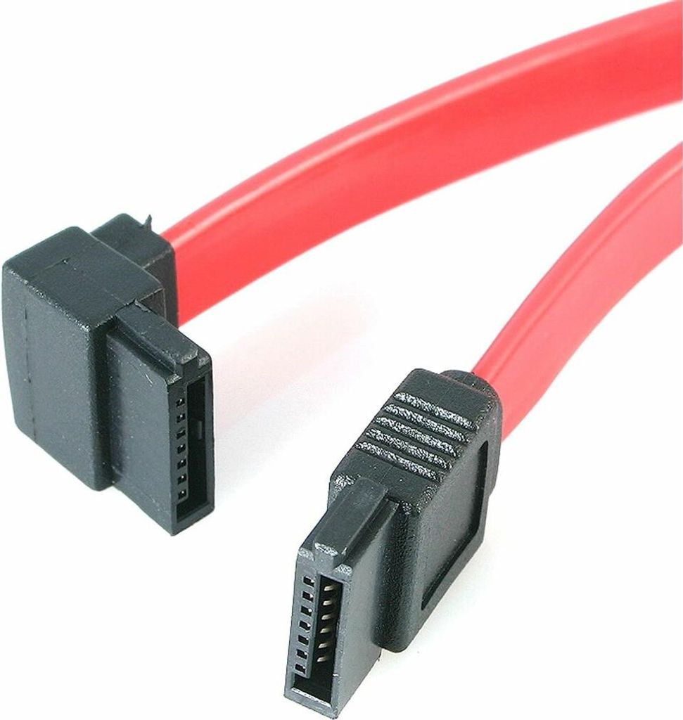 Startech 30cm Sata To Right Angle Sata Cable To Left Produktbild 