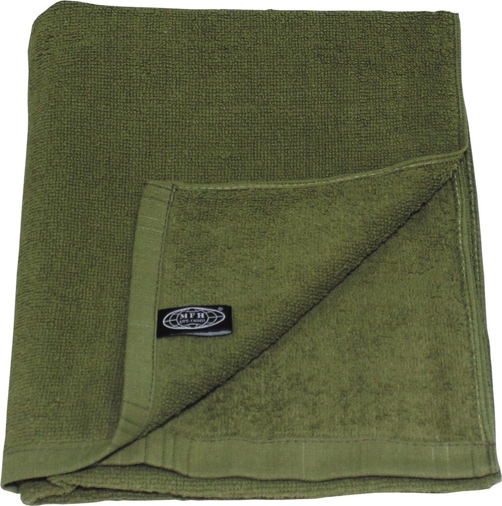 MFH Handtuch, Frottee, oliv,110 x 50 cm