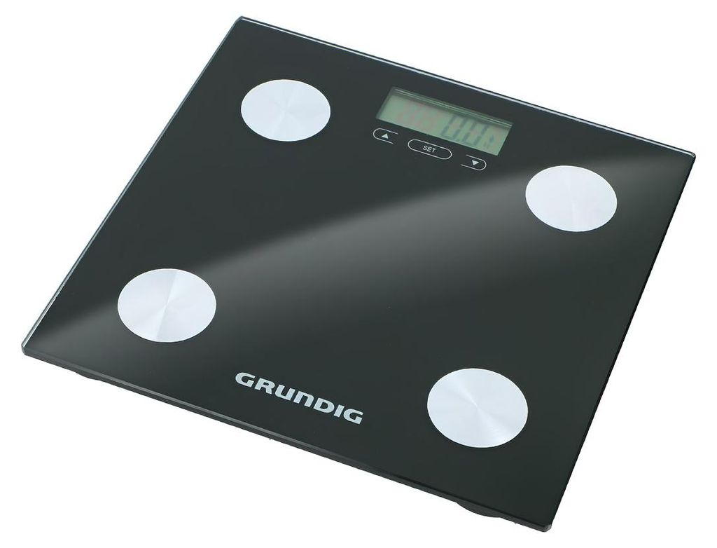 Grundig, Körperanalysewaage bis 180kg mit BMI und LCD, Produktbild 
