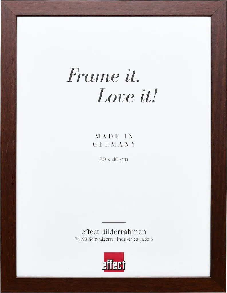 Telaio in legno effetto profilo Top Pro marrone 21x28 cm vetro trasparente