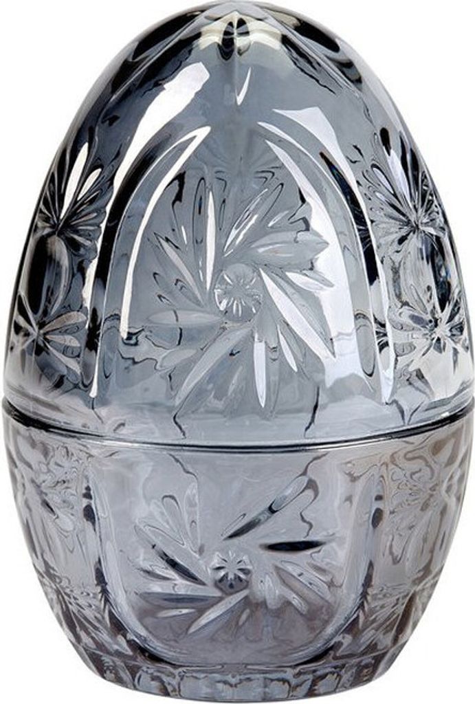 Glasei Pearl 14cm grau Skulptur