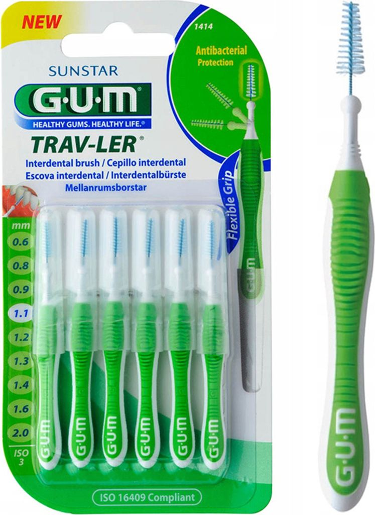GUM Trav-Ler, 6 kusov Obrázok produktu 