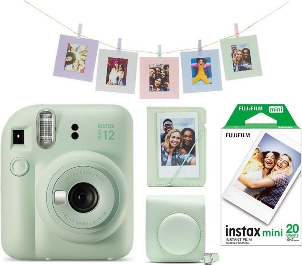 Fujifilm Instax Mini 12 Grün Mini 12 ACC Kit 2x10 Film