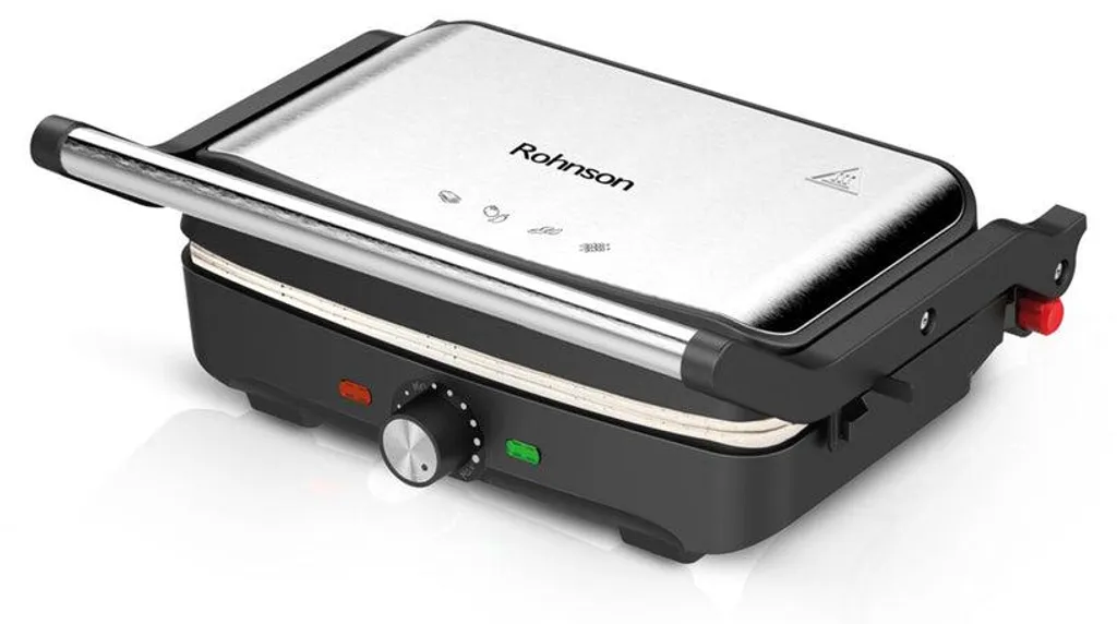 Grill de table ouverture 180° Rohnson R-2762 pour barbecue intérieur