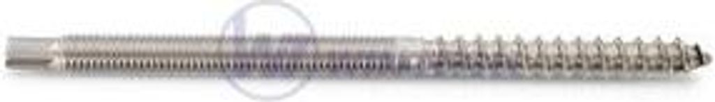 Kombischraube mit 6H am Ende M10 x 300 Edelstahl A2 / Packung 1 St.