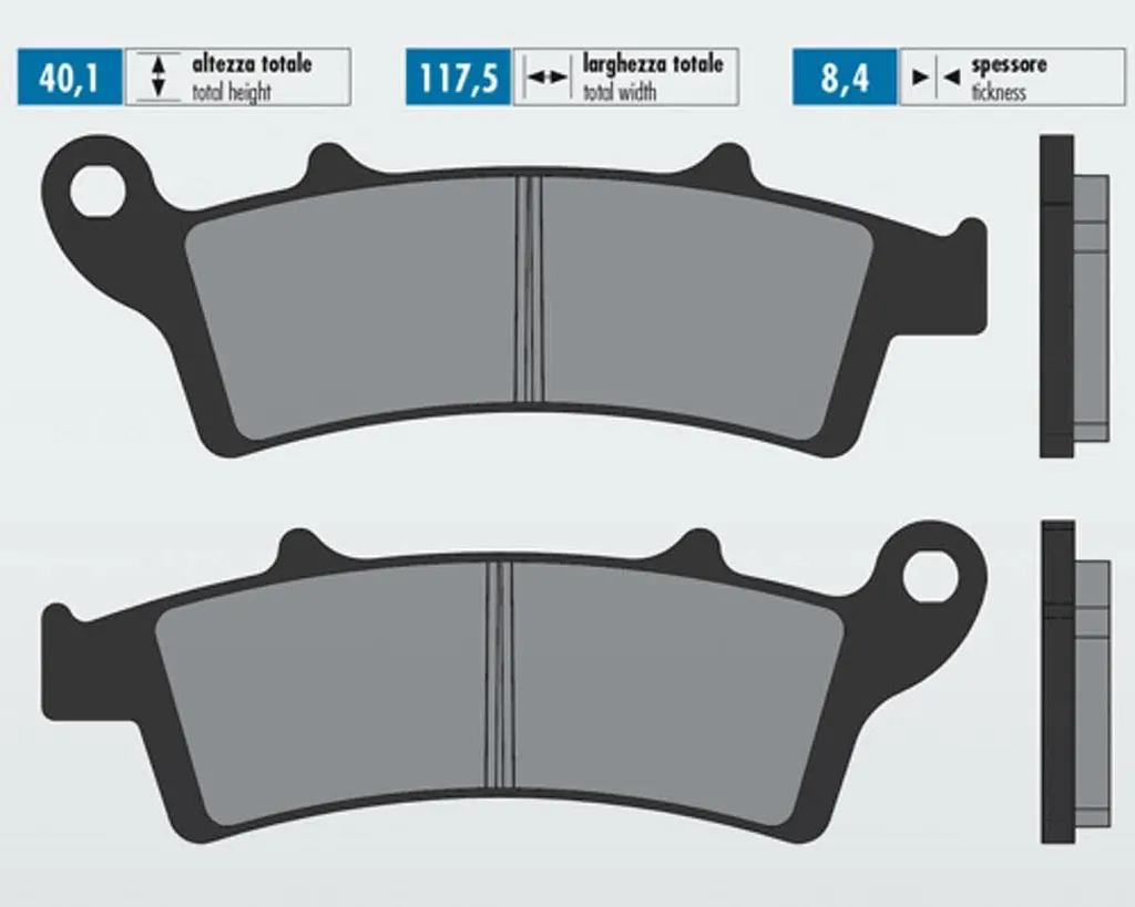 Plaquettes de frein Polini Sinter pour Aprilia Atlantic et Kymco People