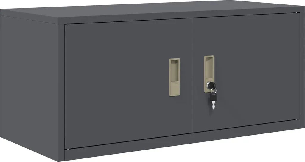 vidaXL Armadio Contenitore Antracite Acciaio 90x40x40 cm - Robustezza Vera
